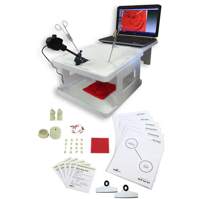 LapTrainer with SimuVision with APDS Basic Laparoscopic Skill Set - Simulab