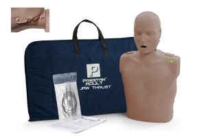 SKU: PR00037D Prestan Professional Adult Jaw Thrust Manikin with CPR Feedback (Dark Skin)